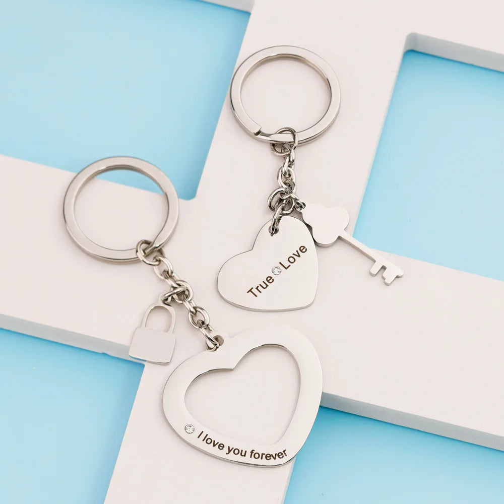 Heart Shaped Circle Keys Holder Stainless