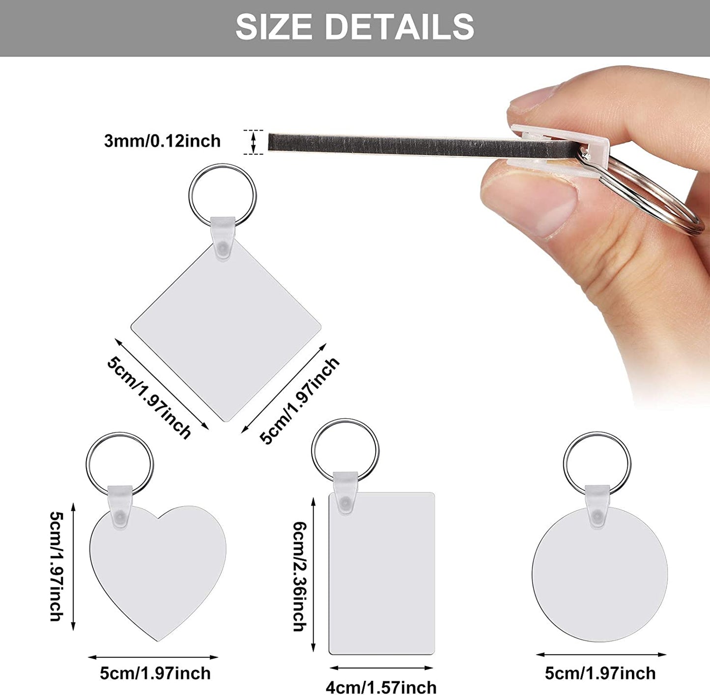 MDF Personalized Keychains