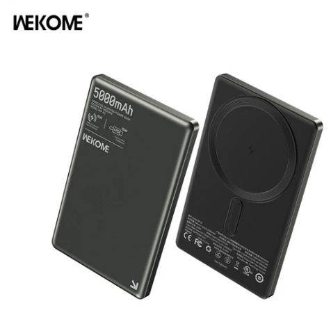 WEKOME 5000mah Ultra-thin Magnetic Wireless Power Bank