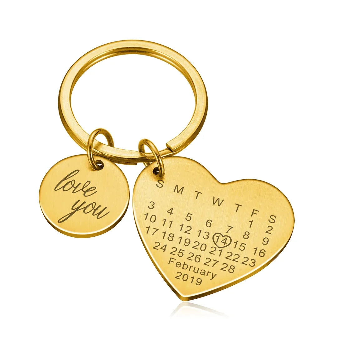 Personalized Engraved Stainless Keychain