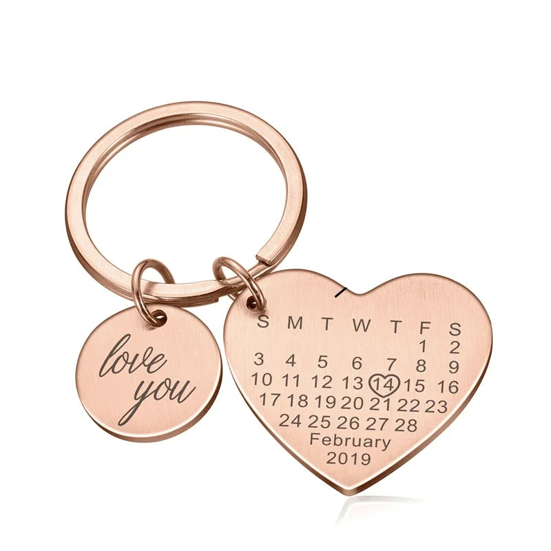 Personalized Engraved Stainless Keychain