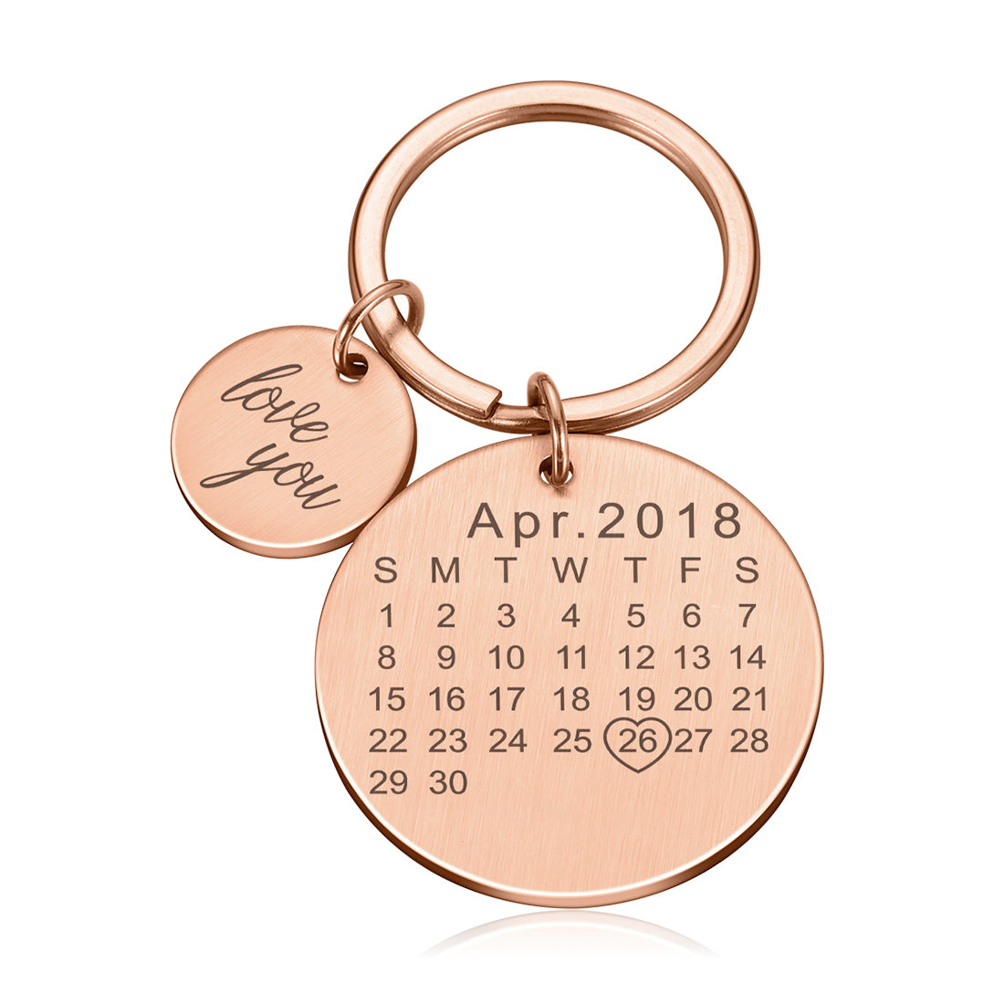 Personalized Engraved Stainless Keychain