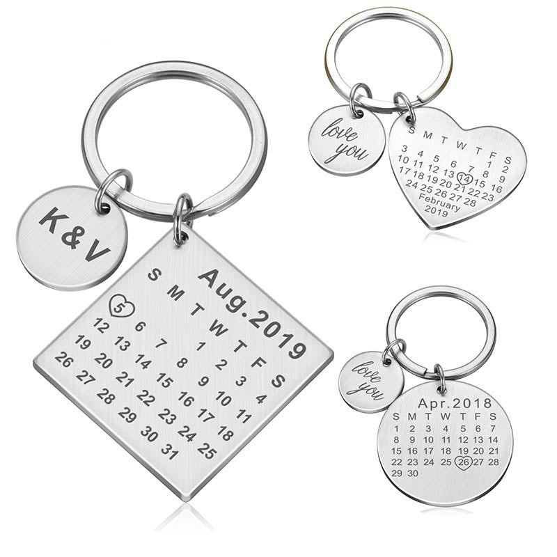 Personalized Engraved Stainless Keychain