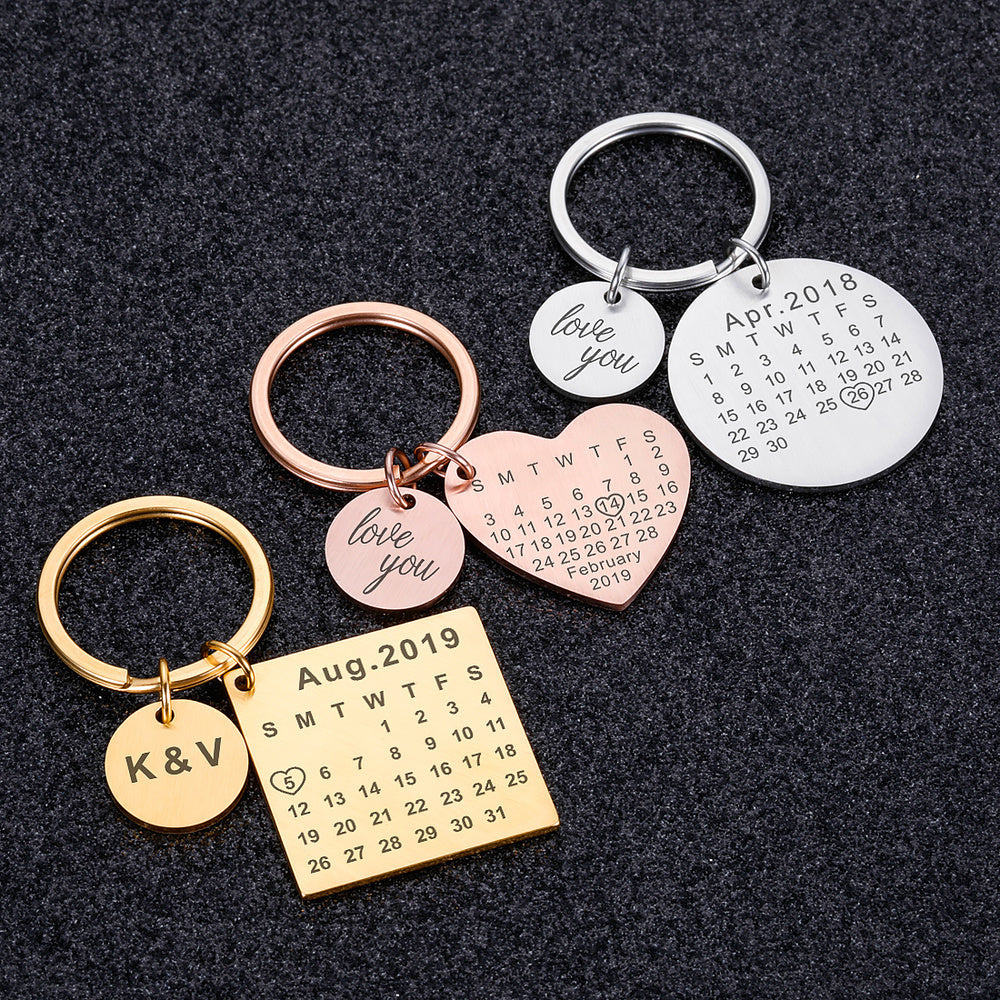 Personalized Engraved Stainless Keychain