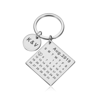 Personalized Engraved Stainless Keychain