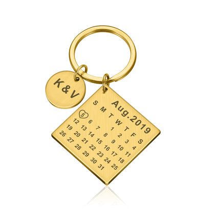 Personalized Engraved Stainless Keychain