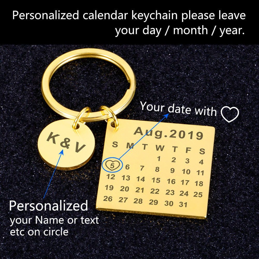 Personalized Engraved Stainless Keychain