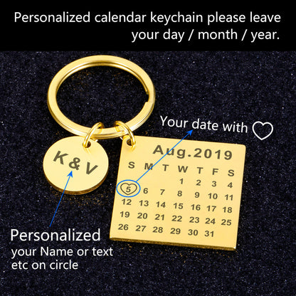 Personalized Engraved Stainless Keychain